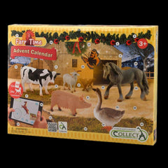 Calendar de Craciun Collecta cu figurine pictate manual Viata la ferma 84178