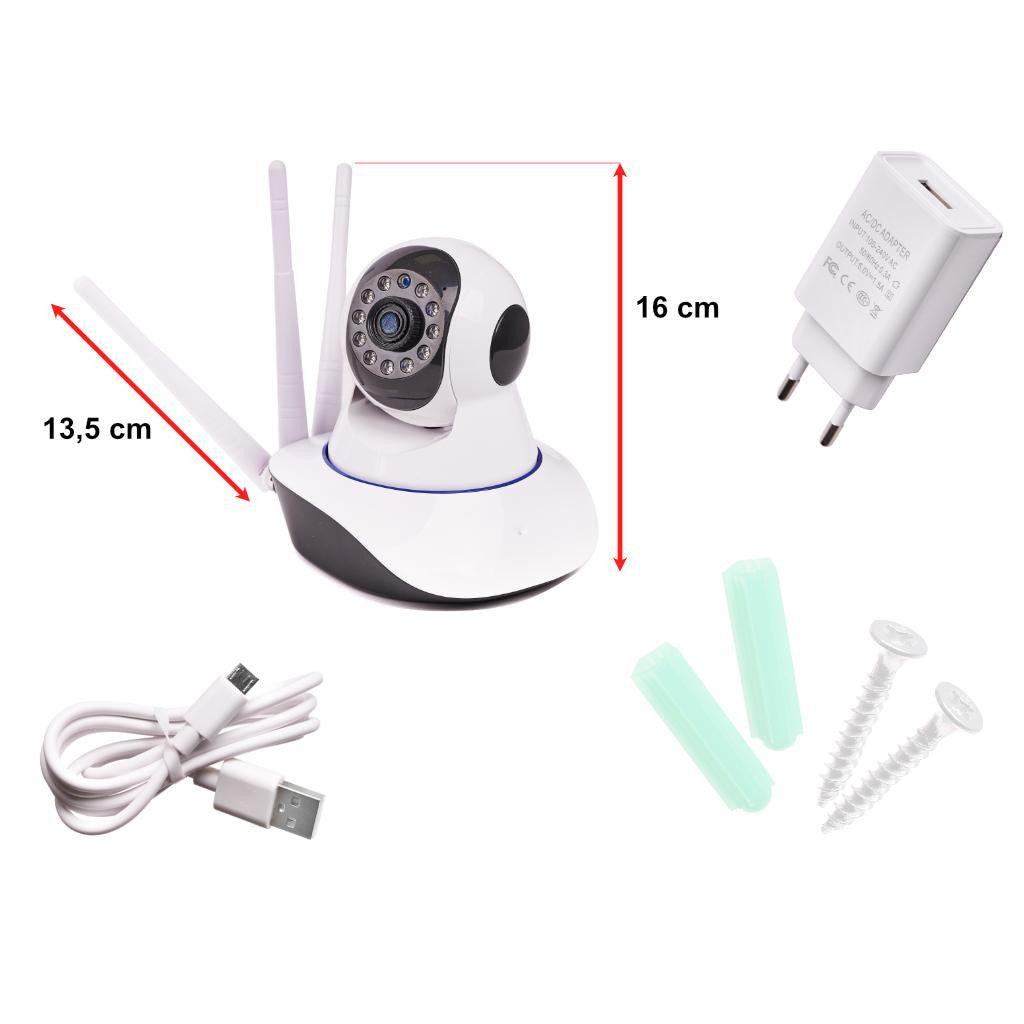 Camera Supraveghere pentru Bebelusi IP Wireless Rotativa Monitor