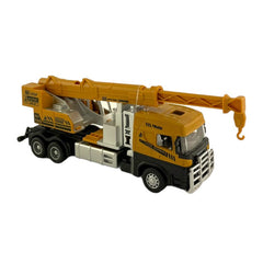 Camion cu macara basculabila iluminata led efecte sonore macheta 1:60 17x6x3 cm