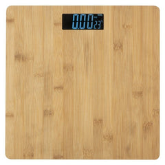 Cantar corporal digital 180 kg afisaj lcd aspect bambus 28-28 cm