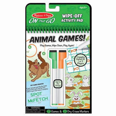 Carnet cu activitati si jocuri Animale Reutilizabil Melissa And Doug