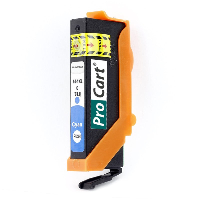 Cartus compatibil cli-551xl cyan pentru imprimante canon