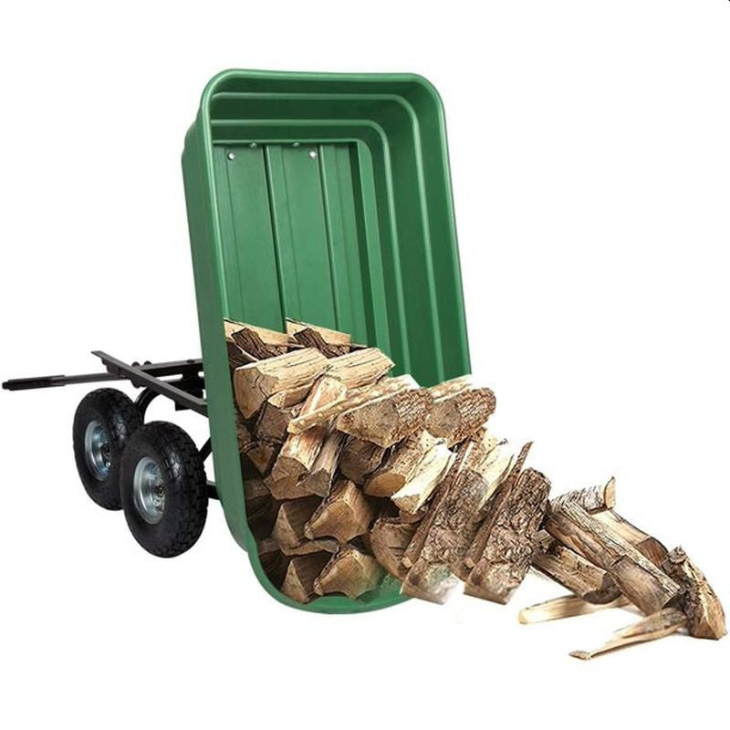 Carucior de gradina sarcina maxima 300 kg cupa rabatabila maner lung cu burete antiderapant