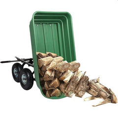 Carucior de gradina sarcina maxima 300 kg cupa rabatabila maner lung cu burete antiderapant