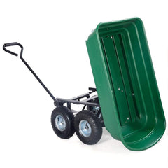 Carucior de gradina sarcina maxima 300 kg cupa rabatabila maner lung cu burete antiderapant