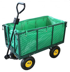Carucior gradina rabatabil cadru metalic roti pneumatice husa te-til sarcina maxima 550 kg