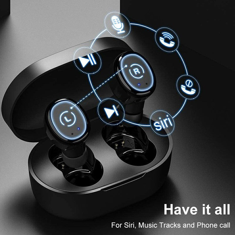Casti bluetooth Wireless earbuds control Touch microfon Android Ios