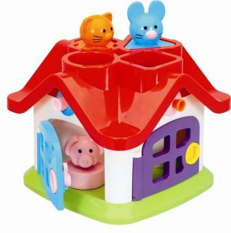Casuta de joaca cu forme de sortare Quatro Miniland