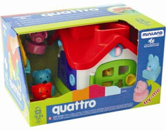 Casuta de joaca cu forme de sortare Quatro Miniland