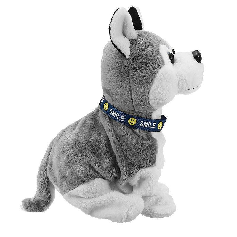Catel husky interactiv latra se misca jucarie din plus alimentare baterii