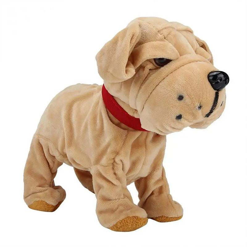 Catel interactiv buldog francez latra se misca adulmeca accesoriu zgarda plus