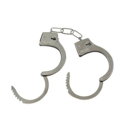 Catuse politist 2 chei metalice diametru interior 5.2 cm argintiu