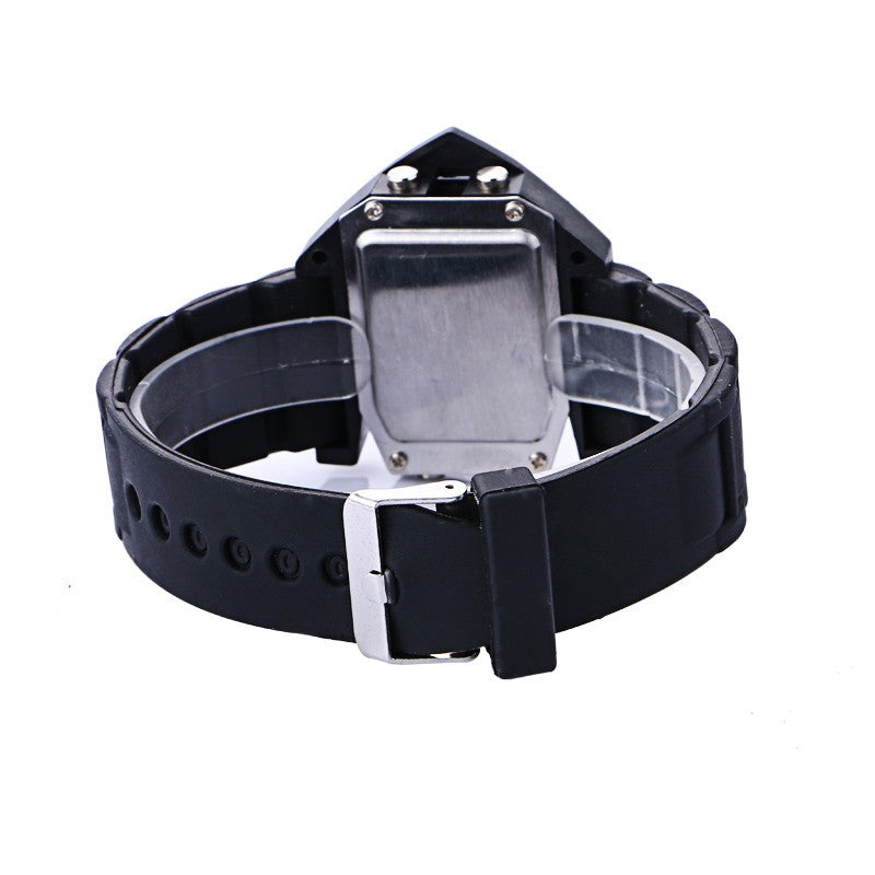 Ceas Barbatesc Aport Digital Led Airplan silicon negru