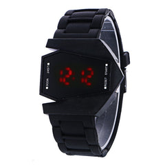 Ceas Barbatesc Aport Digital Led Airplan silicon negru