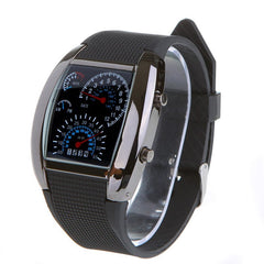 Ceas de mana cu cadrane Auto iluminat Led unisex curea silicon