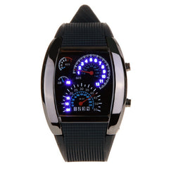 Ceas de mana cu cadrane Auto iluminat Led unisex curea silicon