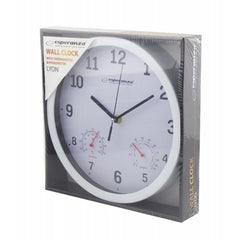 Ceas de perete afisaj Analog Termometru Higrometru 25 cm Esperanza Lyon