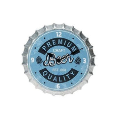 Ceas de perete aspect dop beer metal diametru 35 cm analog baterii