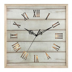 Ceas de perete iluminat led afisaj analog cifre romane design elegant