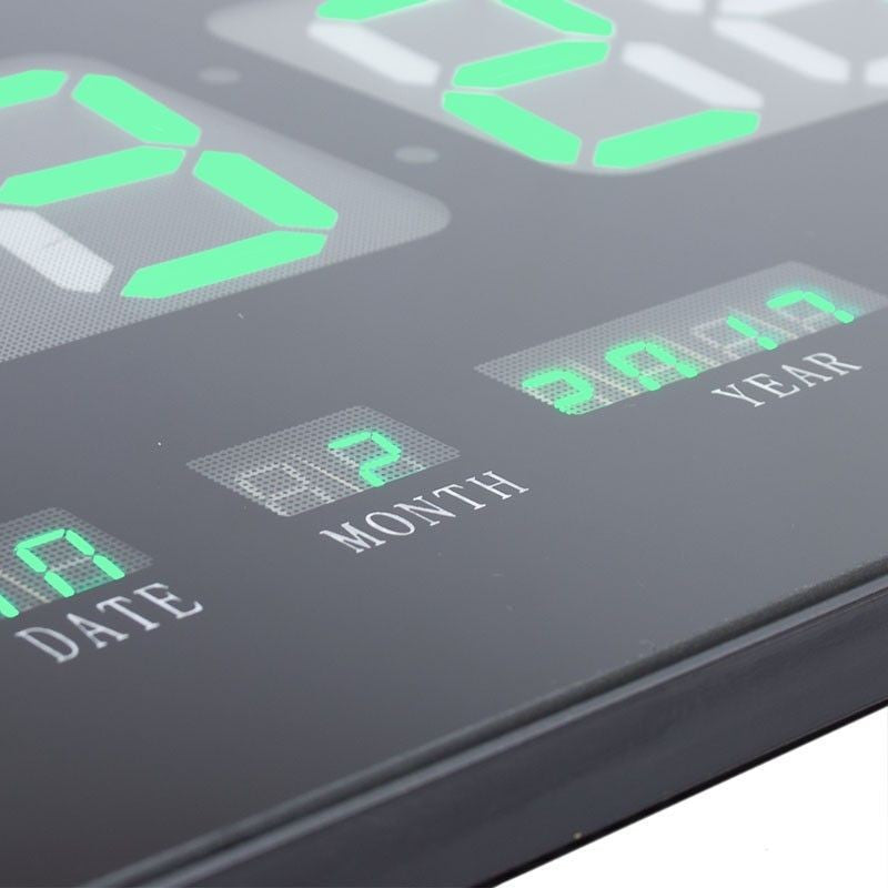 Ceas digital afisaj led verde ora calendar temperatura fixare perete