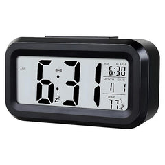 Ceas digital de birou afisaj lcd temperatura interior alarma data iluminare de fundal