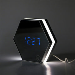 Ceas digital Led cu Oglinda USB lumina Veghe, Data si Termometru