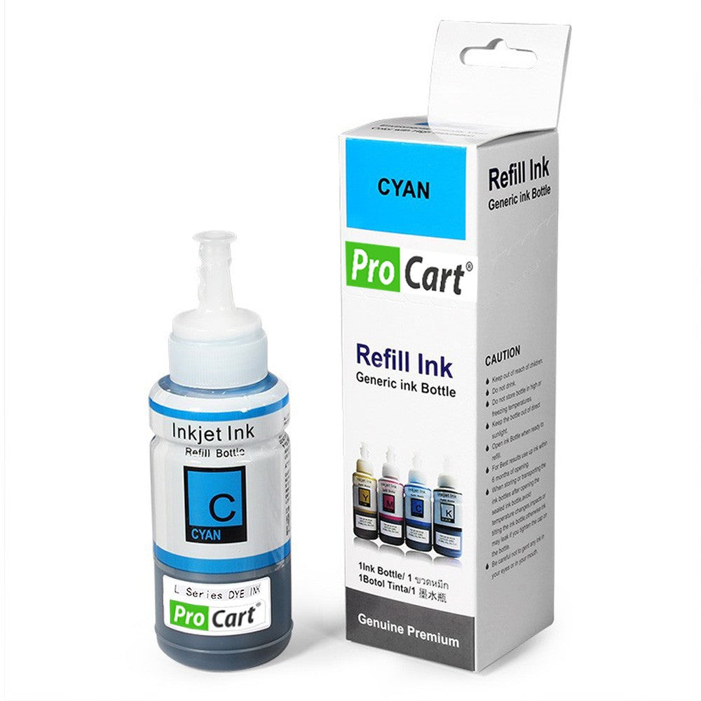 Cerneala refill foto dye cyan pentru epson seria l673