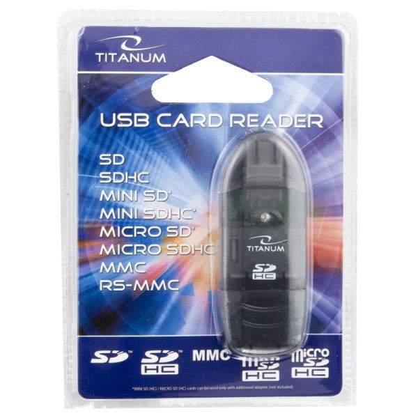 Cititor de carduri Universal SDHC/SD/MMC/RS-MMC/MiniSD Titanum
