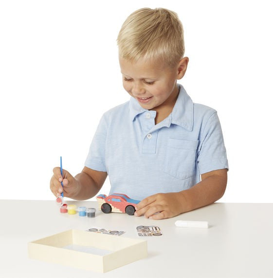 Coloreaza-ti Masinuta de Curse din lemn Melissa and Doug