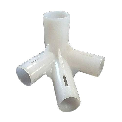 Conectori pentru montaj pavilion de gradina 3x6 m 15 piese din abs alb