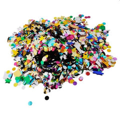 Confetti multicolore forme si dimensiuni diferite cantitate 500 g