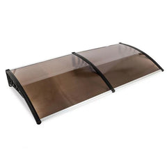 Copertina fixa policarbonata protectie uv 100 x 200 cm maro