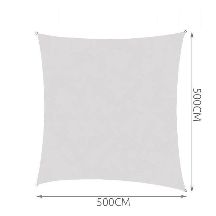 Copertina parasolar 5x5 m poliester bej densitate 180 gmp