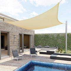 Copertina parasolar 5x5 m poliester bej densitate 180 gmp