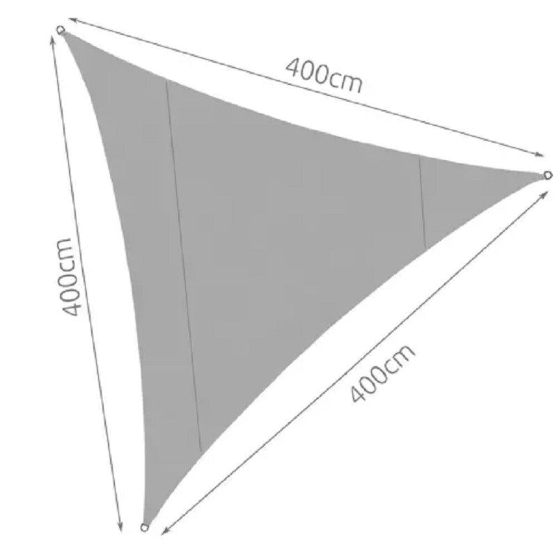 Copertina parasolar protectie uv impermeabila,4x4x4m gri