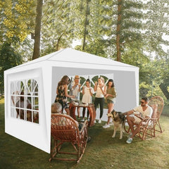 Cort 3x3 m folie pe 100gmp 4 pereti ferestre cadru otel accesorii montare