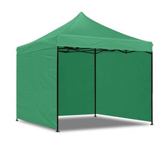 Cort de gradina 3x3 m 3 pereti pavilion inaltime reglabila verde