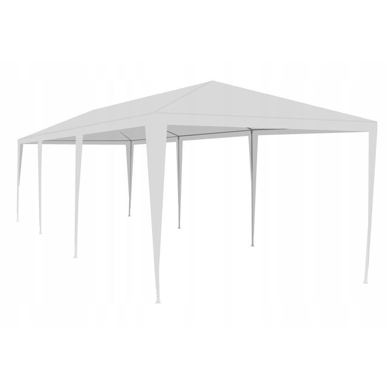 Cort de gradina 9x3 m 8 pereti ferestre cadru otel inaltime 2.5 m
