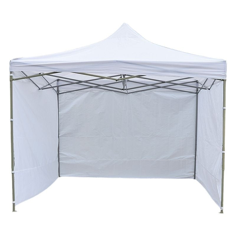 Cort de gradina quick tent 3 pereti laterali 3x3x3 m inaltime reglabila montare usoara cadru otel alb