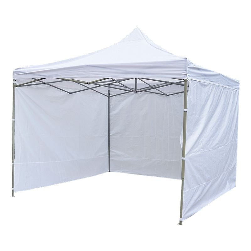 Cort de gradina quick tent 3 pereti laterali 3x3x3 m inaltime reglabila montare usoara cadru otel alb