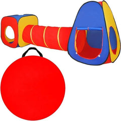 Cort de joaca pentru copii 3 in 1 pliabil tunel legatura 300x80x86 cm poliester geanta transport