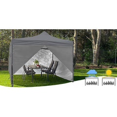 Cort pavilion comercial 3x3 m pliabil 4 pereti inaltime reglabila 4 nivele pvc cadru otel geanta transport