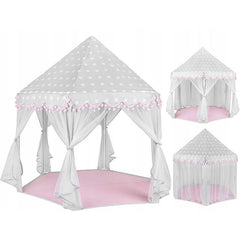 Cort tip Castel forma hexagonala 123-140cm 6 intrari cu perdele pliabil