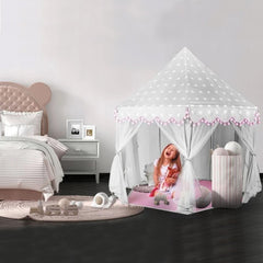 Cort tip Castel forma hexagonala 123-140cm 6 intrari cu perdele pliabil