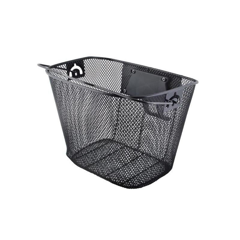 Cos bicicleta universal montare fata maner 33x25x23 cm metal negru