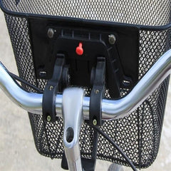Cos bicicleta universal montare fata maner 33x25x23 cm metal negru