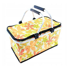 Cos de picnic pliabil izolat termic cadru aluminiu maner cauciucat 41-23-27 cm