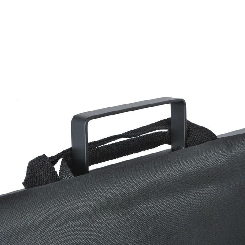 Cos depozitat lemne cadru otel manere geanta material textil 50x50 cm negru