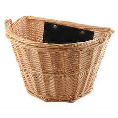 Cos rachita pentru bicicleta detasabil cu sistem clip on montare pe ghidon maro natur