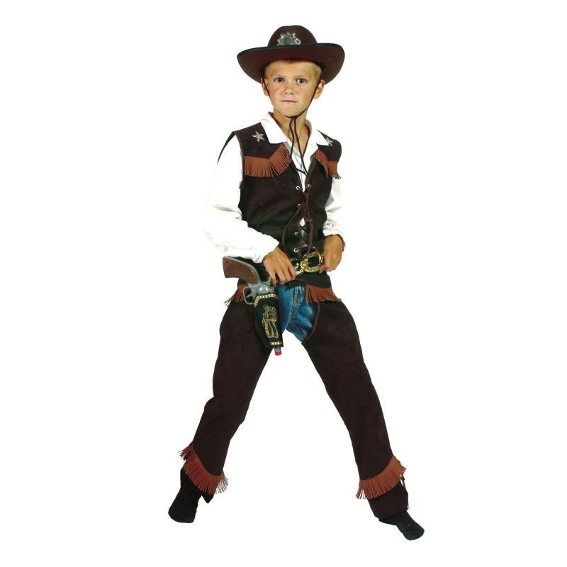 Costum Cowboy baieti vesta si pantaloni set carnaval marime 116